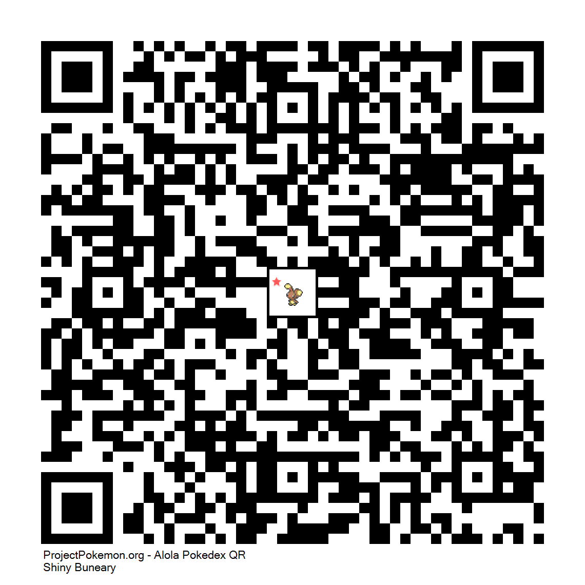 Cdigo QR de Buneary variocolor